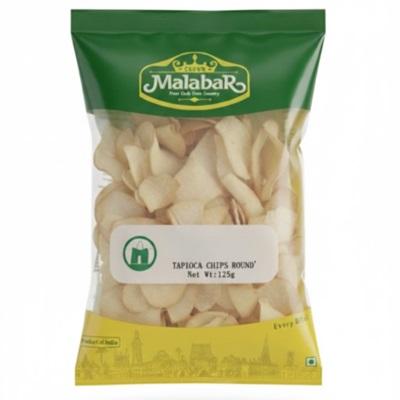 Tapioca Chips Round 125g - Malabar